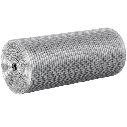 Hardware Cloth, 1/2 Inch 24 Inch x 100 Feet 19 Gauge, Hot Dipped Galvanized Wire Mesh Roll, Chicken Wire Fence, Wire Mesh for Rabbit Cages, Garden, Small Rodents