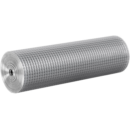 Hårdvaraduk, 1/2 tum 24 tum x 50 fot 19 gauge, varmförzinkad trådnätrulle, kycklingtrådsstängsel, trådnät för kaninburar, trädgård, små gnagare