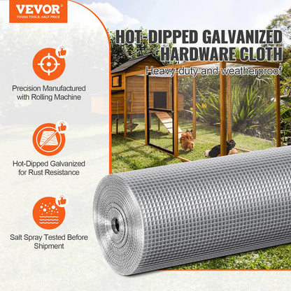 Hardware Fabric 1/4" 48 Inch x 100 Feet 23 Ga Wire Mesh Chicken Wire Fence