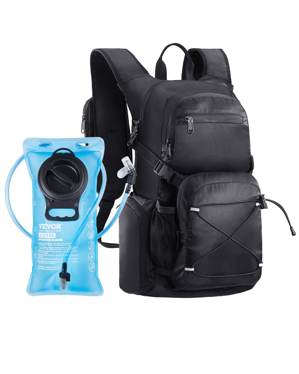 Hydration Pack Backpack 2L TPU Water Bladder Cycling Hiking Running Camping