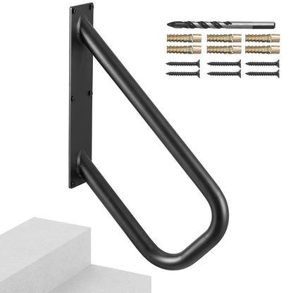 Handläufe für Außentreppen, 48,9 cm, wandmontiertes Sicherheitsgeländer für 1–2 Stufen