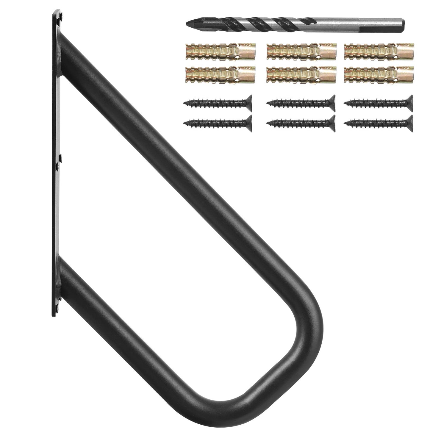Handläufe für Außentreppen, 48,9 cm, wandmontiertes Sicherheitsgeländer für 1–2 Stufen