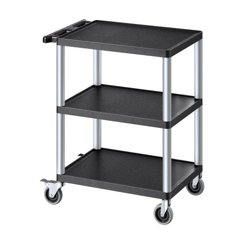 Servicevagn med 3 hyllor 136 kg 64 x 48 cm med hjul |  EU