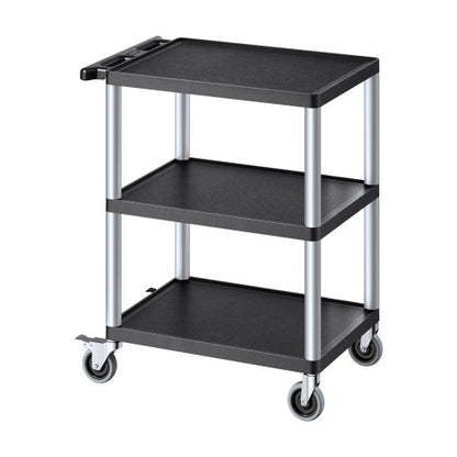 Servicevagn med 3 hyllor 136 kg 64 x 48 cm med hjul |  EU