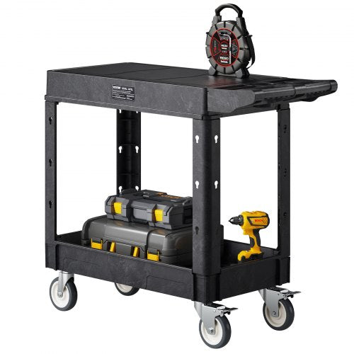 Service trolley with 2 shelves 227 kg 84 x 43 cm with wheels | EU