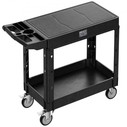 Service trolley with 2 shelves 227 kg 84 x 43 cm with wheels | EU