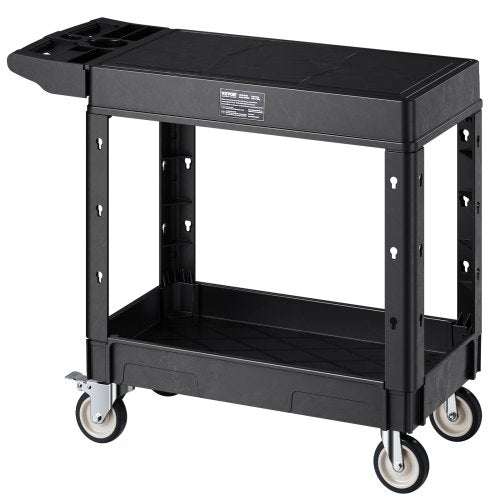 Service trolley with 2 shelves 227 kg 84 x 43 cm with wheels | EU