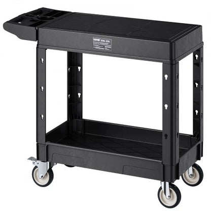 Service trolley with 2 shelves 227 kg 84 x 43 cm with wheels | EU