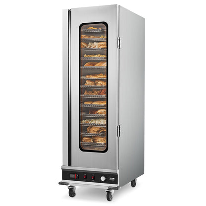 Hot Box Food Warmer 16-Tier Concession Warmer Cabinet with Water Tray