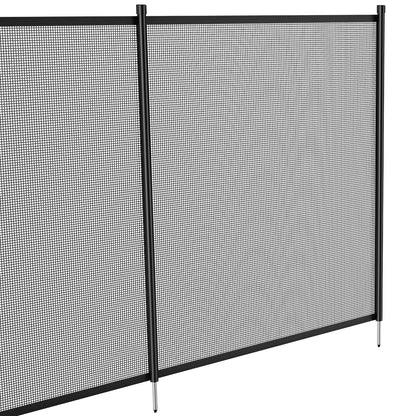 Pool Fence 4 x 96 FT Removable Pool Fence for Outdoor Pools