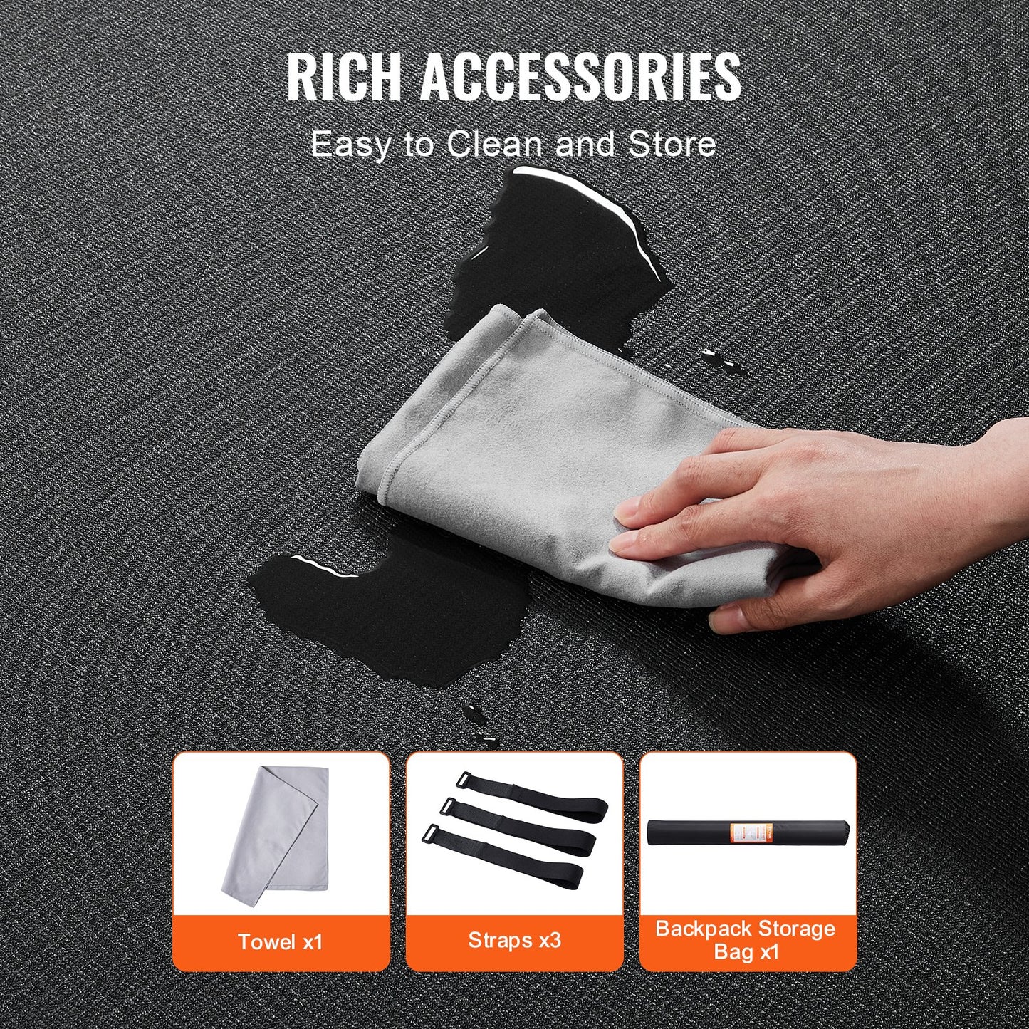 Träningsmatta Halkfri yogamatta Gym Fitness Pilate Träningsmatta (6x4ft)