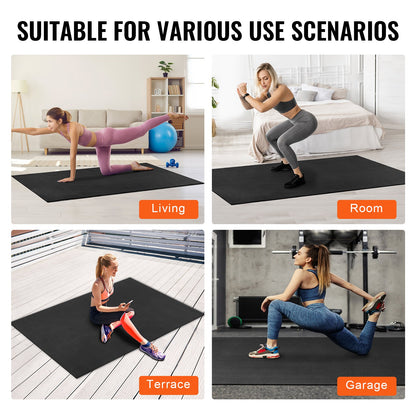 Trainingsmatte, rutschfeste Yogamatte, für Fitnessstudio, Fitness, Pilates, Trainingsmatte (2,1 x 1,5 m)