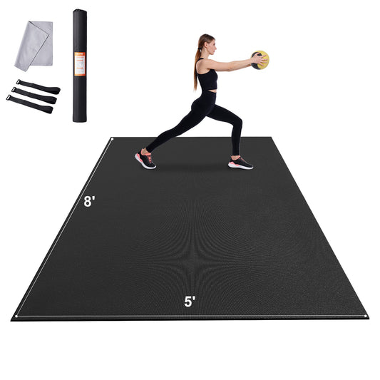 Träningsmatta Halkfri yogamatta Gym Fitness Pilate Träningsmatta (8x5ft)