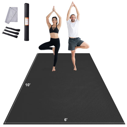 Träningsmatta Halkfri yogamatta Gym Fitness Pilate Träningsmatta (10x6ft)