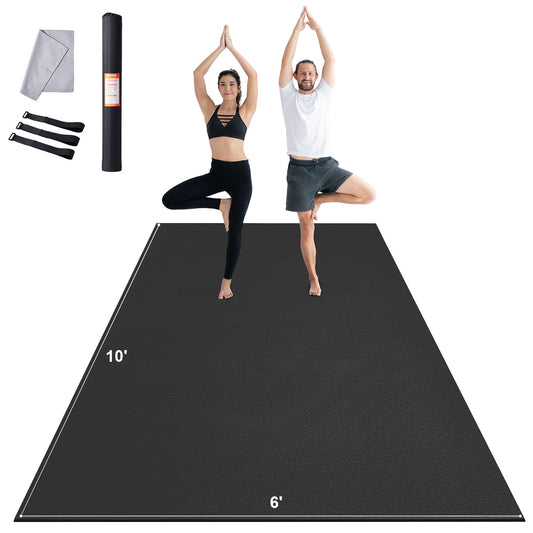 Träningsmatta Halkfri yogamatta Gym Fitness Pilate Träningsmatta (10x6ft)