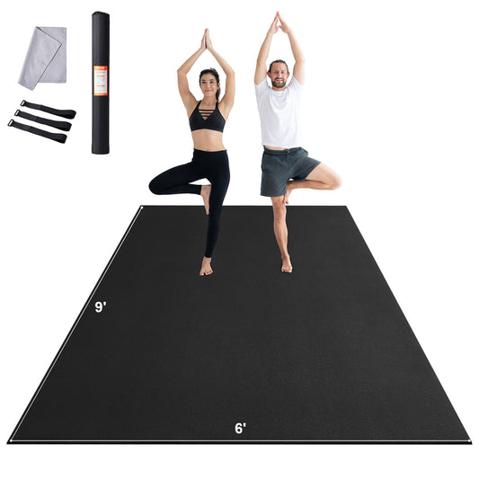 Träningsmatta Halkfri yogamatta Gym Fitness Pilate Träningsmatta (9x6ft)