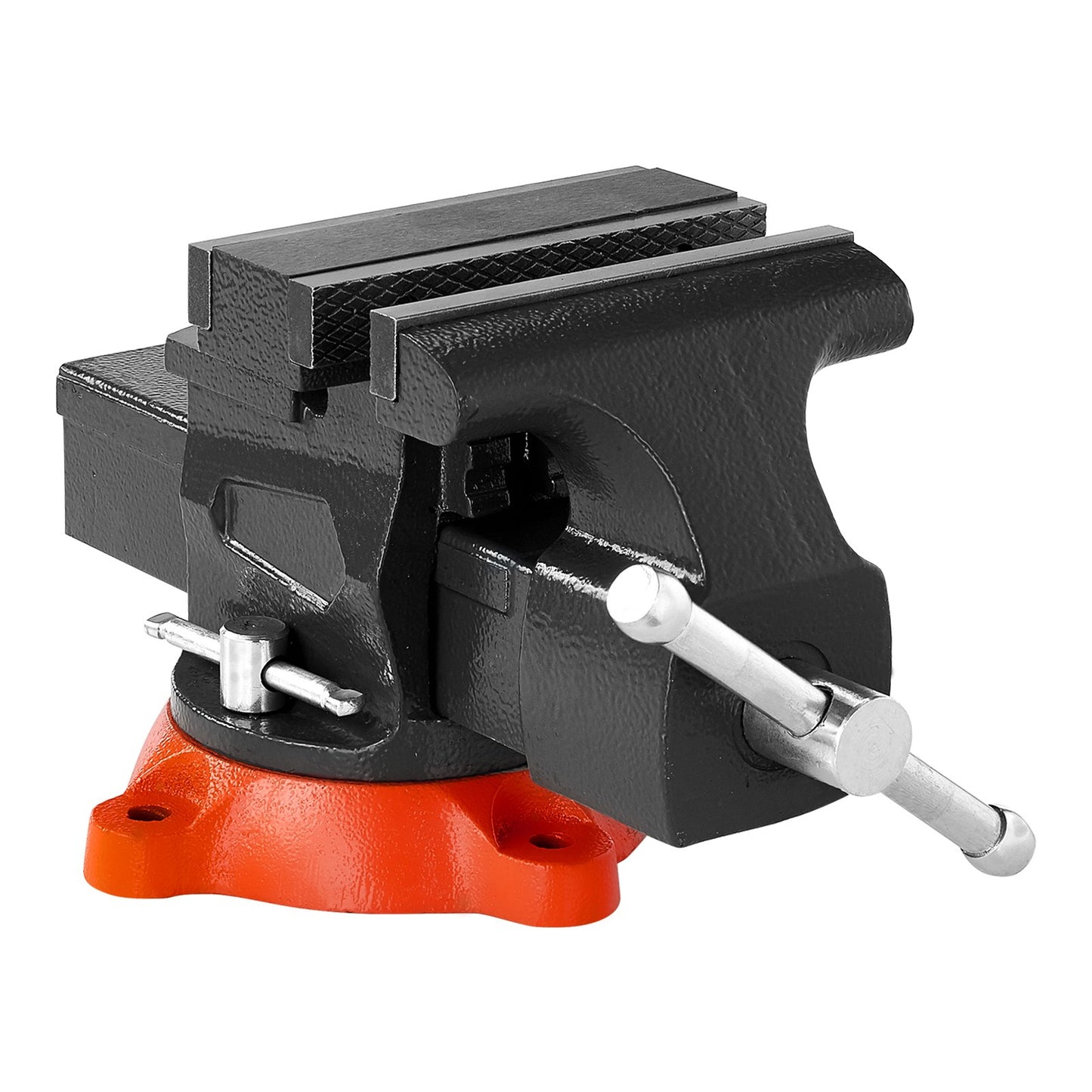 5.5-inch Bench Vise Multipurpose Heavy Duty Ductile Iron Swivel Locking Base
