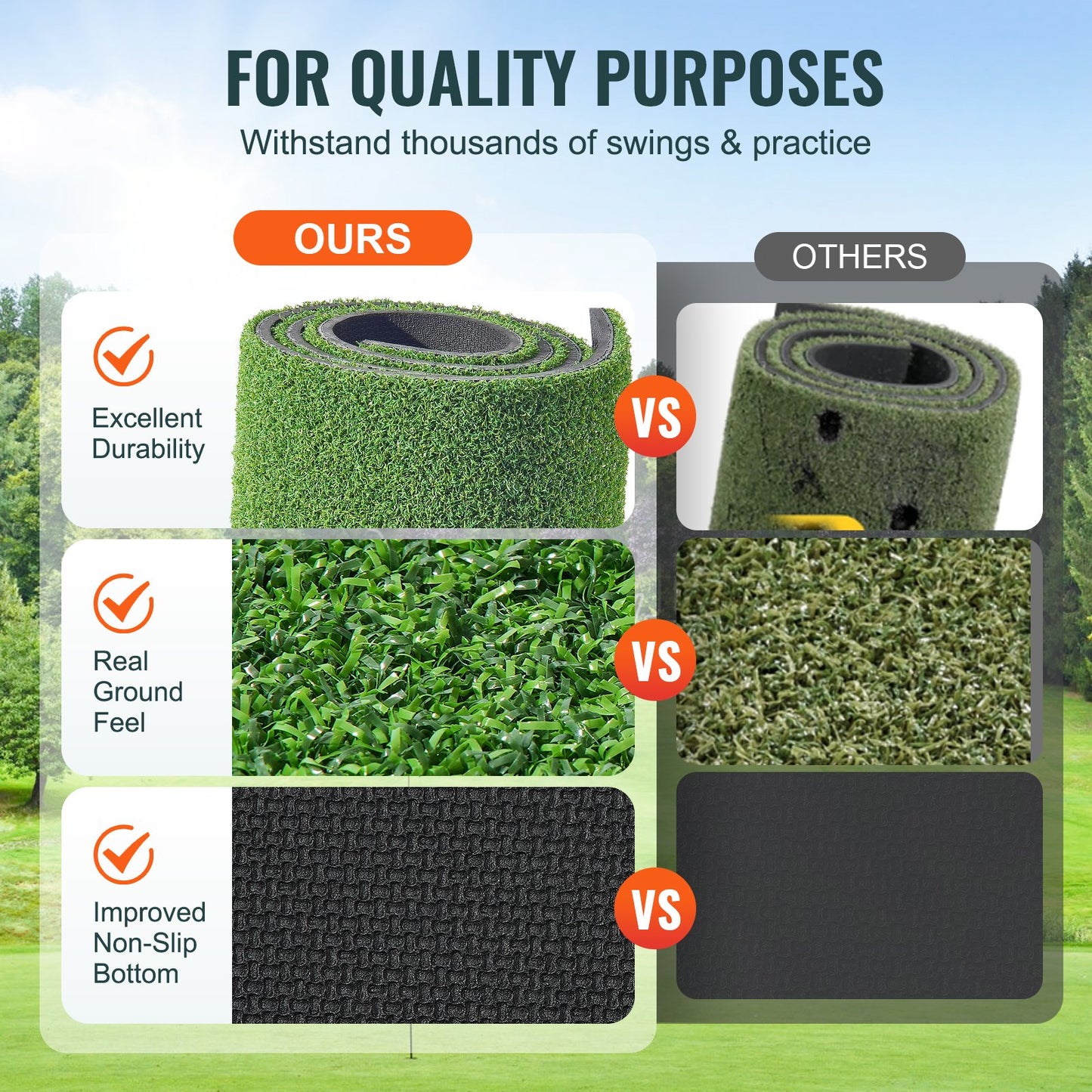 5x4ft golf mat lawn Golf training aid indoor outdoor training