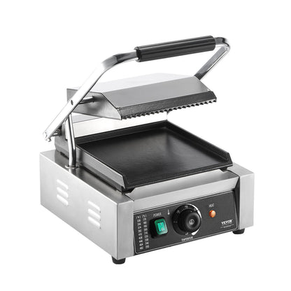 Commercial panini press grill Electric sandwich maker Grill plate 9"x9