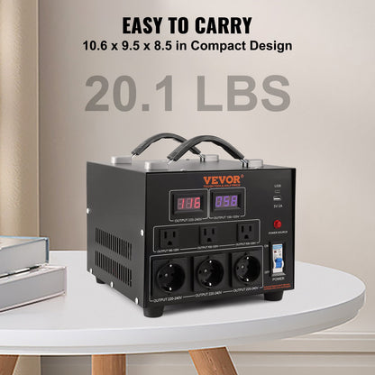 3000VA Spänningsomvandlare Transformator Step Up/Down 220V-110V /110V-220V CE