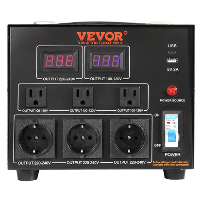 3000VA Spänningsomvandlare Transformator Step Up/Down 220V-110V /110V-220V CE