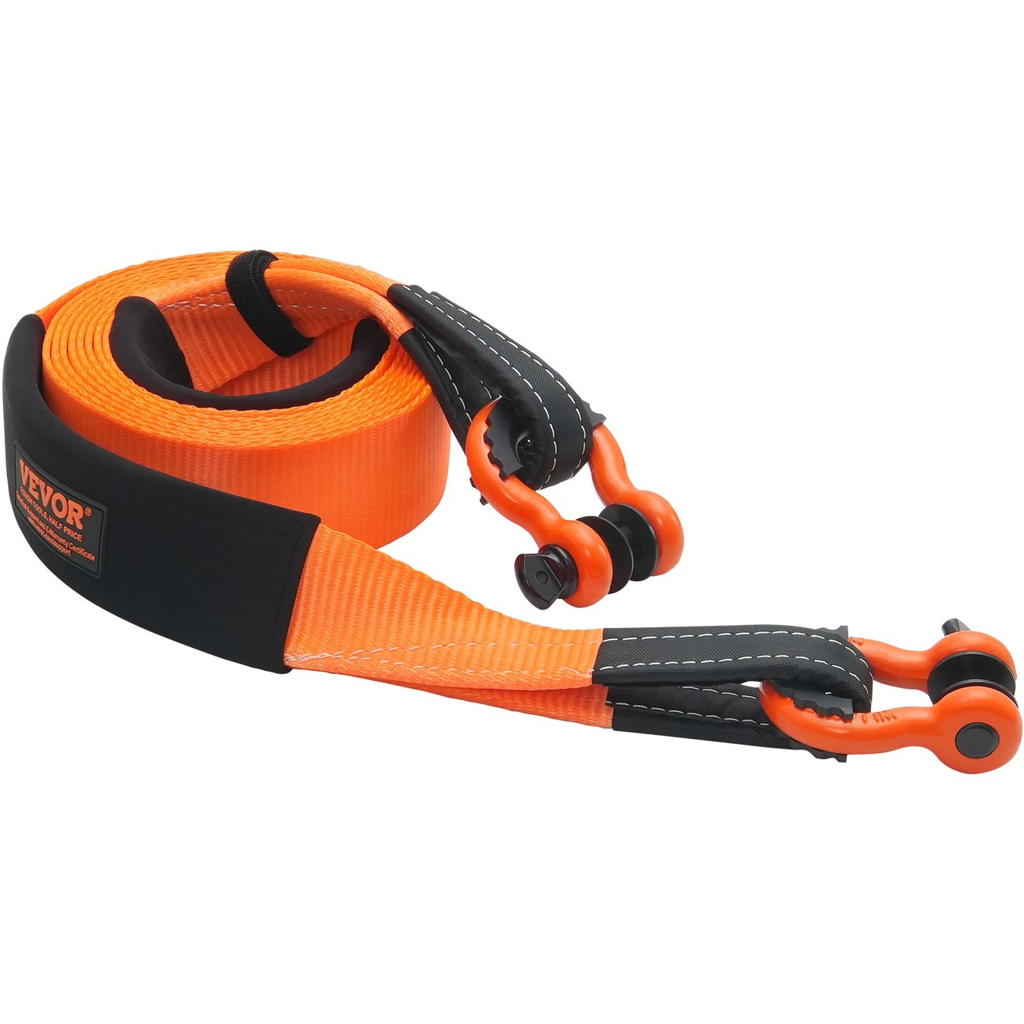 Hochleistungs-Abschleppgurt-Bergeset 3" x 20 ft (MBS-36.000 lbs) Tree Saver-Windengurt, dreifach verstärkte Öse &amp; Schutzhüllen &amp; Aufbewahrungstasche, 3/4" D-Ring-Schäkel, für Jeep SUV ATV