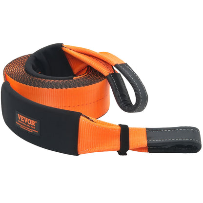 Recovery Drag Strap 4" x 30', 46 500 lbs Bredstyrka, Trippelförstärkta Loop Strap, Tree Saver, Off Road Bogsering och återhämtning, Extremt väderbeständighet, Skyddshylsor och förvaringsväska