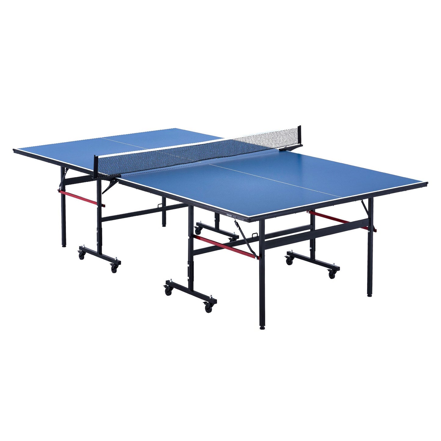 Ping Pong Table Foldable Table Tennis Game Table Indoor with Clamp Net