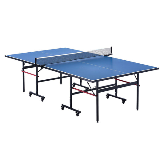 Ping Pong Table Foldable Table Tennis Game Table Indoor with Clamp Net