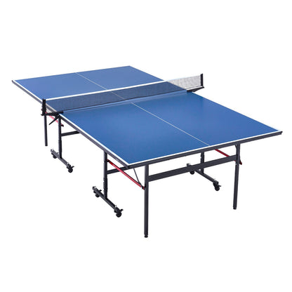 Ping Pong Table Foldable Table Tennis Game Table Indoor with Clamp Net
