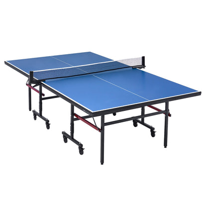 Ping Pong Bord Hopfällbart Bordtennis Spelbord inomhus med klämnät