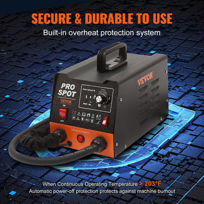 Bultsvetsare buckla reparationssats 3 KW punktsvets buckla och 6 svetslägen