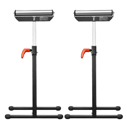 2 st Träbearbetningsrullstativ Max belastning 135 lb Justerbar 26,8-42,5 tum