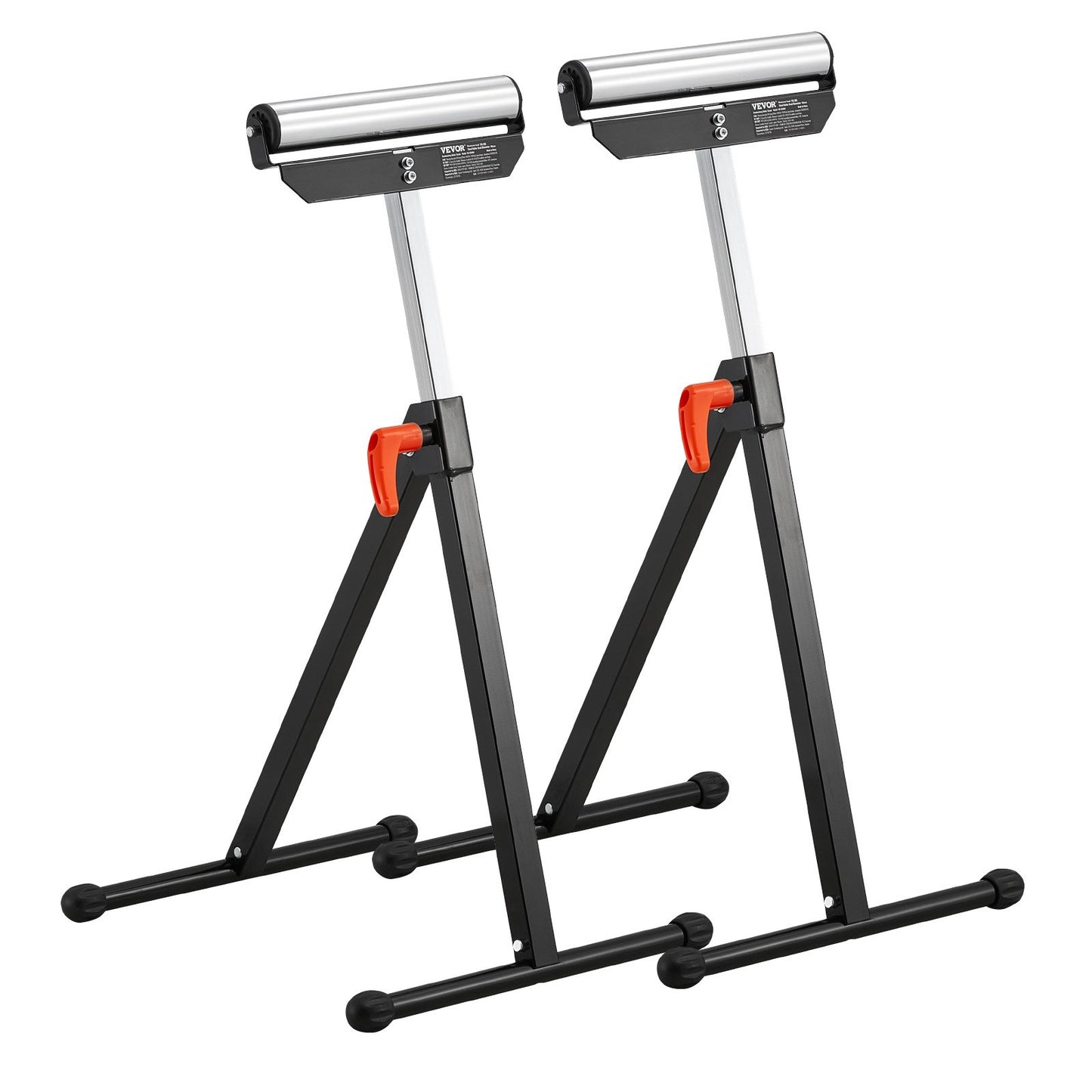 2 st Träbearbetningsrullstativ Max belastning 135 lb Justerbar 26,8-42,5 tum
