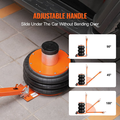 Air Jack 5 Tonnen/11000 lbs pneumatischer Wagenheber mit erhöhter Säule für Limousine