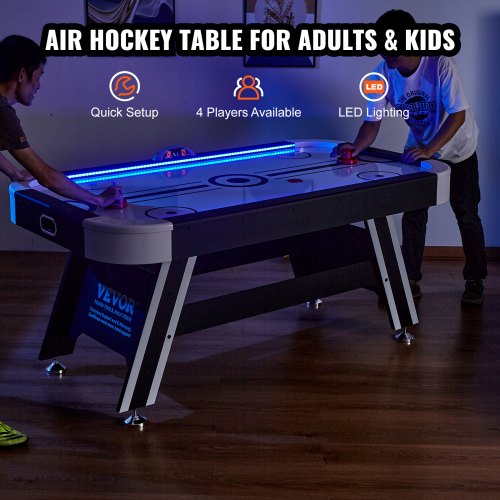 Air Powered Hockey Table Sports Hockey Game Pushers Pucks LED Scoring | EU