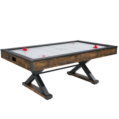 214 cm Air Hockey Table Air Powered Arcade Table Electronic Scorer Pushers