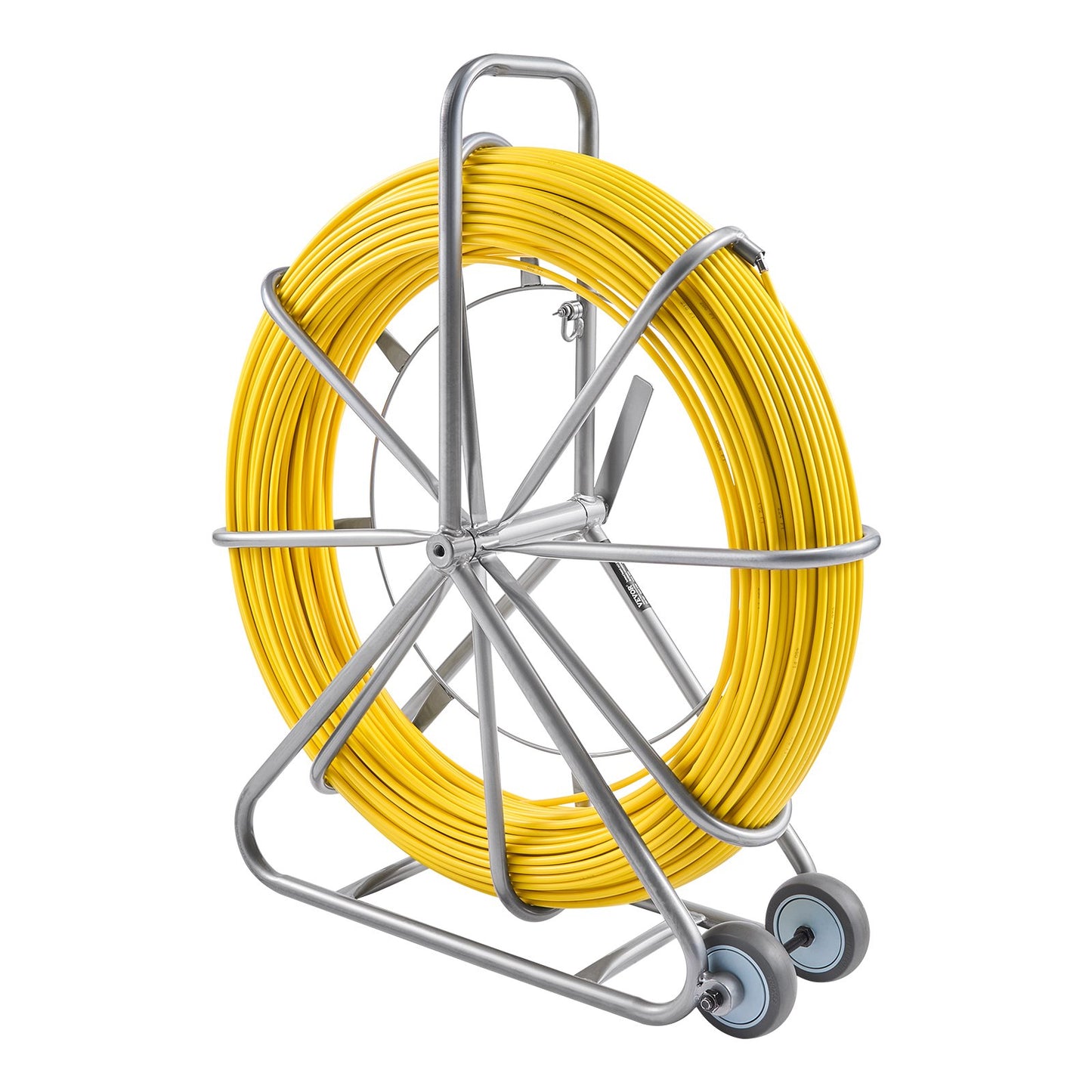 Fish Tape Puller Glasfiber 656 ft 5/16 in Wire Cable Running Duct Rodder