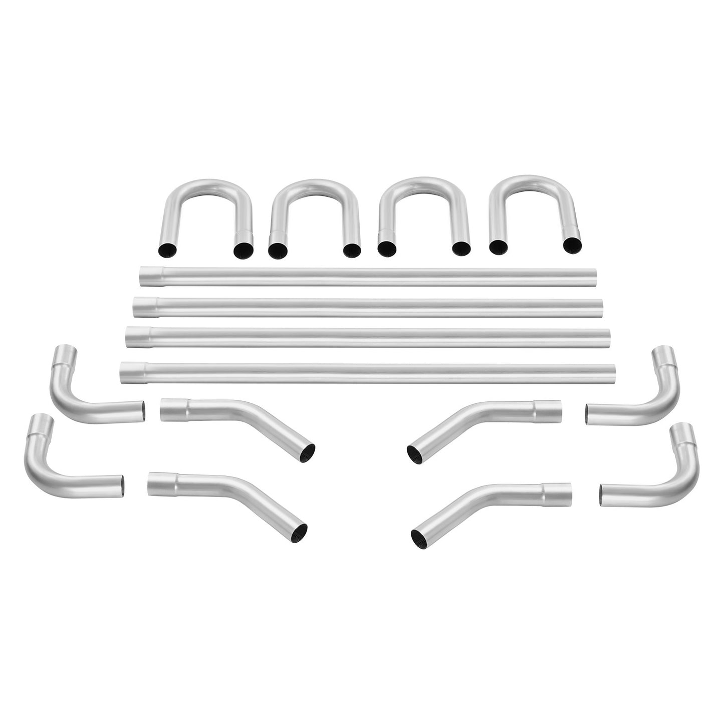 DIY Universal Exhaust Kit 16 Piece Exhaust Pipe Kit with Slip-Fit Joint