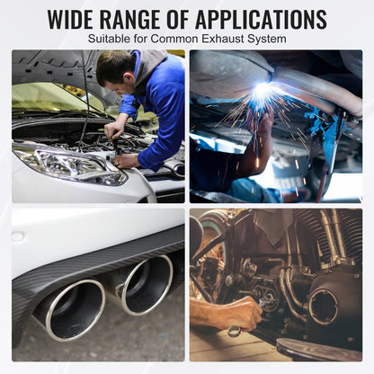 DIY universal exhaust kit 8 piece exhaust pipe kit with Slip-Fit Led