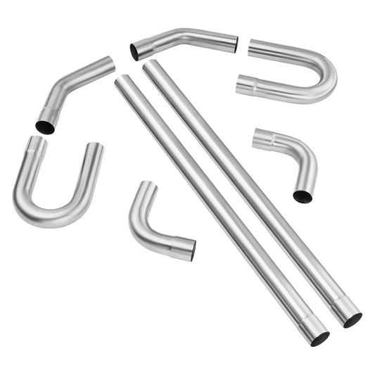 DIY universal exhaust kit 8 piece exhaust pipe kit with Slip-Fit Led