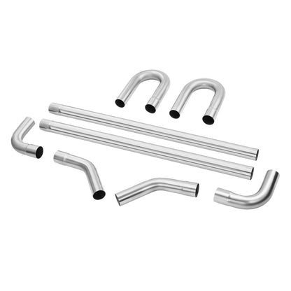 DIY universal exhaust kit 8 piece exhaust pipe kit with Slip-Fit Led