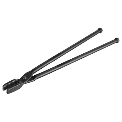 Blacksmith Tongs, 18” Wolf Jaw Tongs, Carbon Steel Forging Tongs with A3 Steel Rivets, for Horseshoes, Curved Shapes, Block Forging, for Beginners and Experienced Blacksmiths and Bladesmiths
