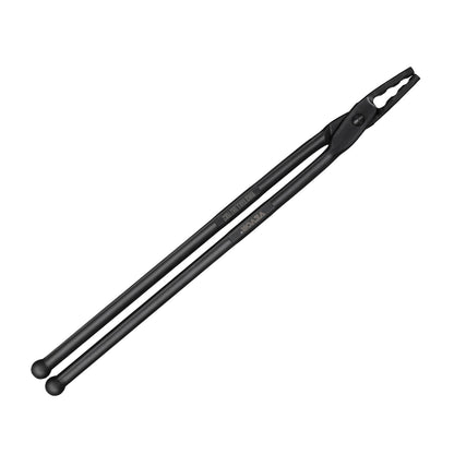 Blacksmith Tongs, 18” Wolf Jaw Tongs, Carbon Steel Forging Tongs with A3 Steel Rivets, for Horseshoes, Curved Shapes, Block Forging, for Beginners and Experienced Blacksmiths and Bladesmiths