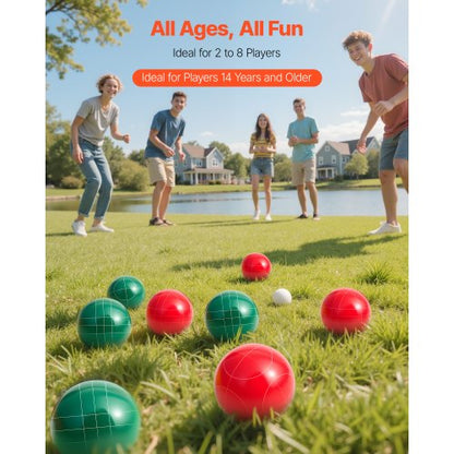 Bocciabollset Bocciabollsspelset 107 mm 8 hartsbollar 2 färger för stranden |  EU
