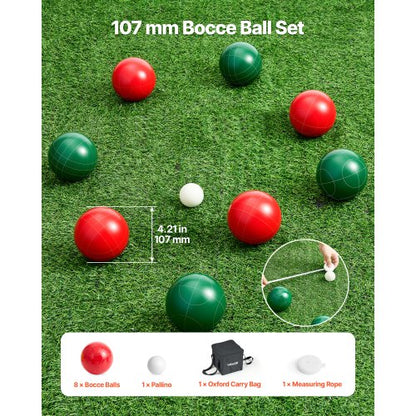 Bocciabollset Bocciabollsspelset 107 mm 8 hartsbollar 2 färger för stranden |  EU