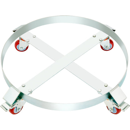 55 Gallon Heavy Duty Drum Dolly, 1000lbs Load Capacity, Barrel Dolly Cart Drum Caddy, Non Tipping Hand Truck Capacity Dollies with Steel Frame 4 Swivel Caster Wheels, for Warehouse Drum Handling