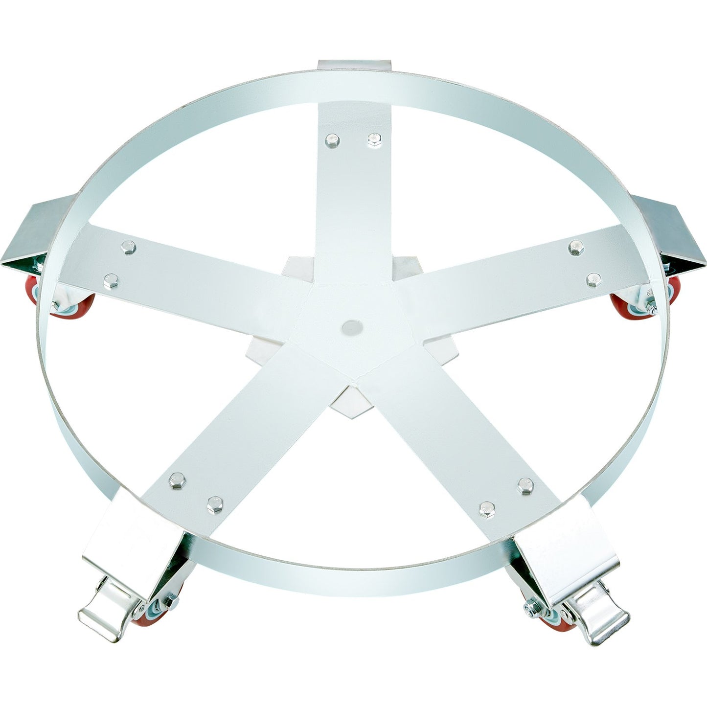 55 Gallon Heavy Duty Drum Dolly, 1250lbs lastkapacitet, Barrel Dolly Cart Drum Caddy, Non Tipping Hand Truck Kapacitet Dollies med stålram 5 svängbara hjul hjul, för lagertrumhantering
