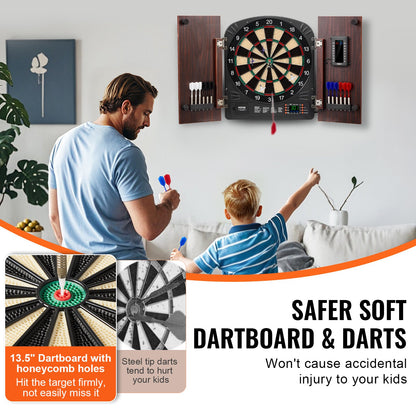 Dartboard und Cabinet Set komplett mit allem Zubehör Einfache Montage