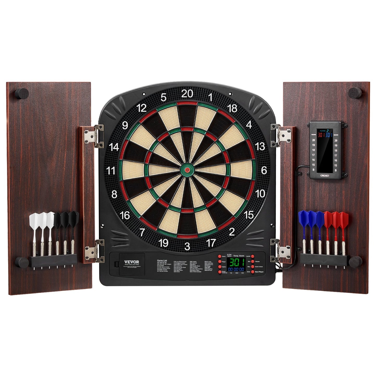 Dartboard und Cabinet Set komplett mit allem Zubehör Einfache Montage